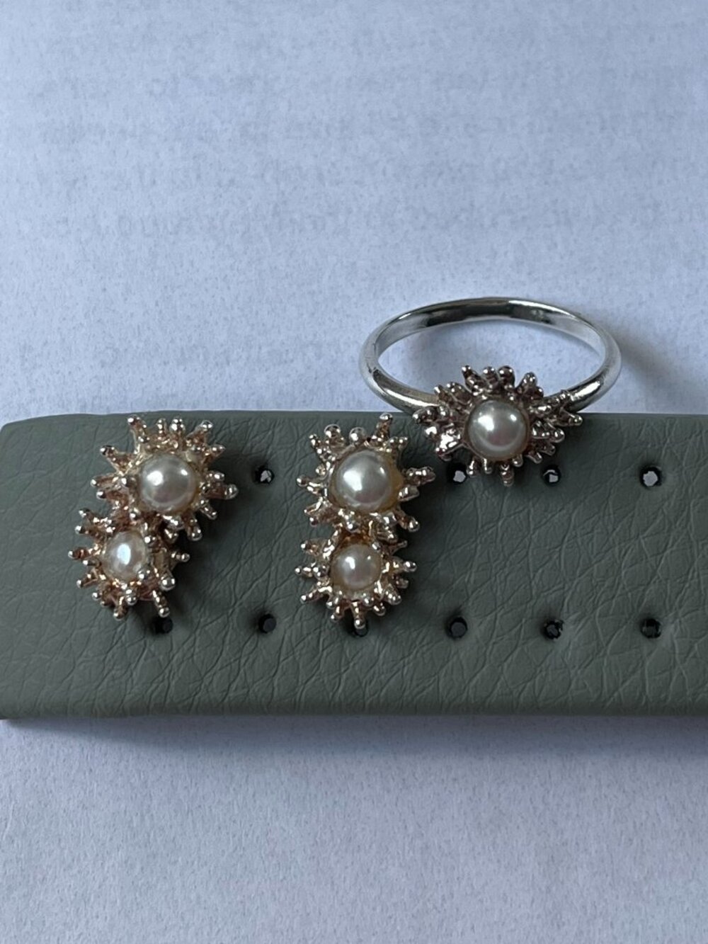 Handmade Freshwater Pearl & Sterling Silver Jewelry Set
